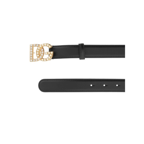 COPY - Dolce & Gabbana Calfskin Belt, black, 85cm, DG logo, Excellent Condition! main image 9